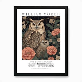 William Morris Owl And Owlet Valentines Mothers Day Gift Spring Poster