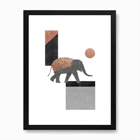Elephant Mosaic I Art Print