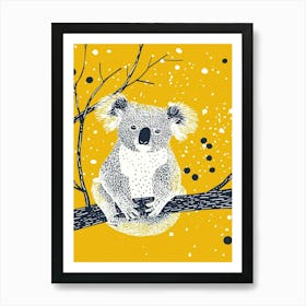 Yellow Koala 3 Art Print