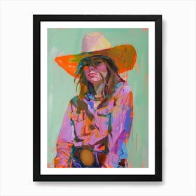 Cowgirl Painting 3 Poster