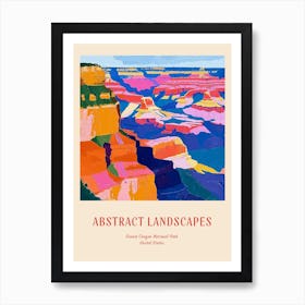 Colourful Abstract Grand Canyon National Park Usa 2 Poster Art Print