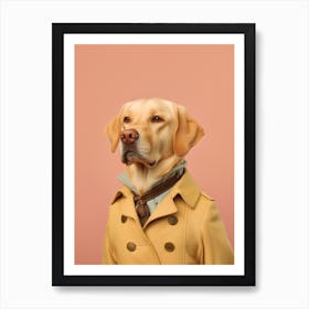 A Dog Labrador Retriever 15 Art Print