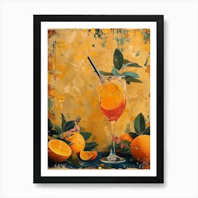 Orange Drink Art Print