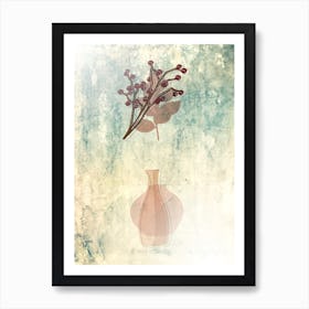 Boho Abstract Art Illustration In A Photomontage Style 24 Art Print