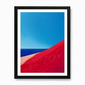 Red Sand Beach 1 Art Print
