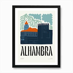 Travel Alhambra Abstract Gallery Art Print