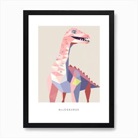 Nursery Dinosaur Art Allosaurus 7 Poster Art Print