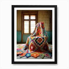 Crochet Blanket Photography 1 Art Print