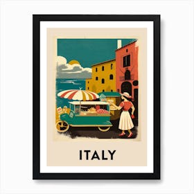 Italy 3 Vintage Travel Poster Art Print