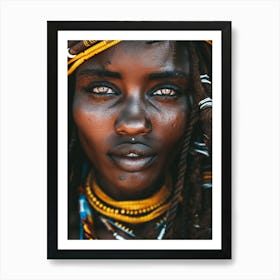 African Tribal Woman Art Print