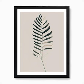 Sensitive Fern Simplicity Art Print