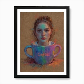 Coffee Girl Art Print