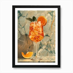 Aperol Spritz Orange 46 Art Print