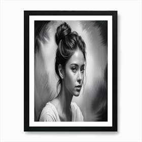 Portrait Of A Young Woman Art Print