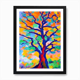 Bristlecone Pine tree Abstract Block Colour Art Print