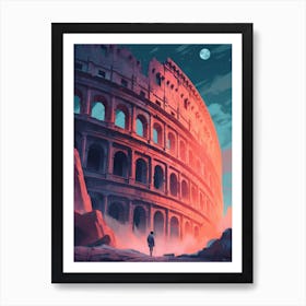 Colosseum Rome Painting Art Print