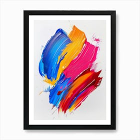 Abstract brushes Art Print