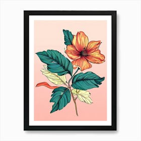 Hibiscus Flower 9 Art Print