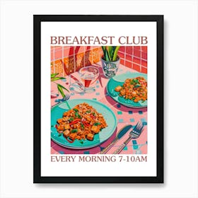 Breakfast Club Scrambled Tofu 2 Art Print