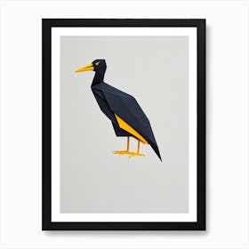 Cormorant Origami Bird Art Print