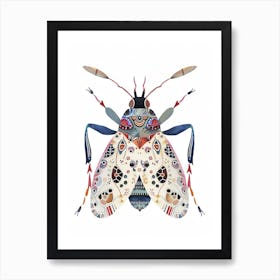 Colourful Insect Illustration Aphid 12 Art Print