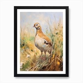 Bird Painting Partridge 3 Art Print