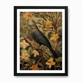 Dark And Moody Botanical Cuckoo 4 Art Print