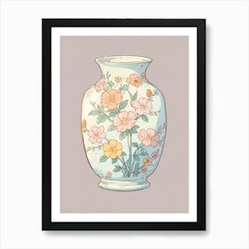 Vase With Flowers 1 Art Print