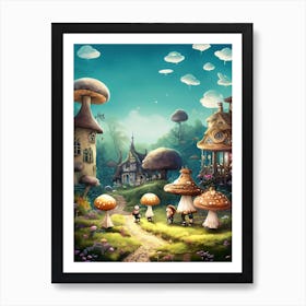 Magic Mushrooms Art Print