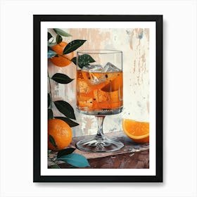 Glass Of Orange Juice Art Print