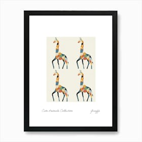 Cute Animals Collection Giraffe 1 Art Print