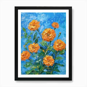 Orange Flowers 13 Art Print