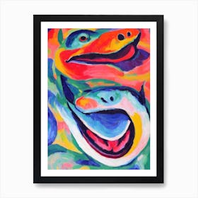 Megamouth Shark Matisse Inspired Art Print