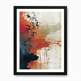 Chinese Brushstrokes Art Print