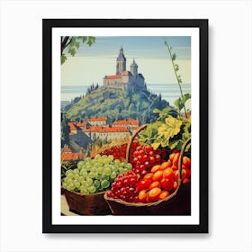 Fruit Baskets Art Print