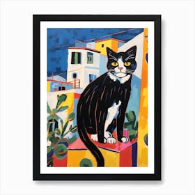 Painting Of A Cat In Sousse Tunisia 1 Art Print