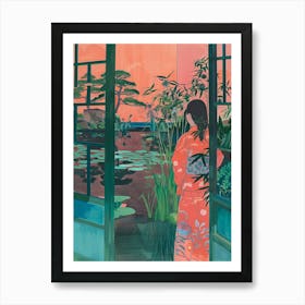 In The Garden Katsura Imperial Villa Japan 3 Art Print