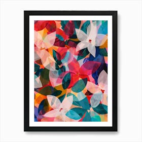 Abstract Floral Pattern 2 Art Print