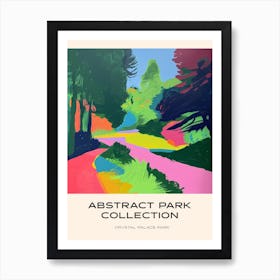 Abstract Park Collection Poster Crystal Palace Park London 1 Art Print
