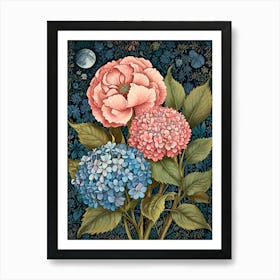 William Morris Hydrangeas Art Print