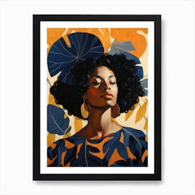 Afro-American Woman 12 Art Print