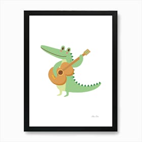 Prints, posters, nursery, children's rooms. Fun, musical, hunting, sports, and guitar animals add fun and decorate the place.5 Art Print