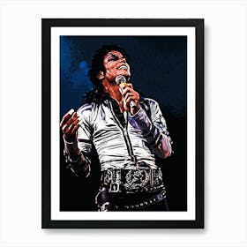 Michael Jackson king of pop music 28 Art Print