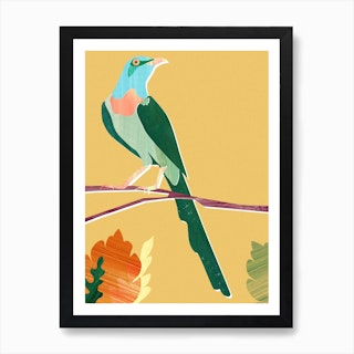 Green Bird Art Print