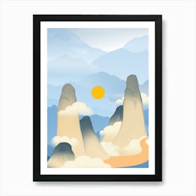 Chinese Mountains Art Print