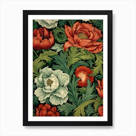 Floral Wallpaper 19 Art Print