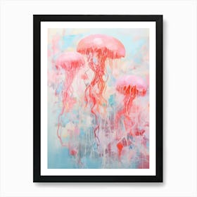 Jellyfish Abstract Expressionism 1 Art Print