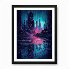 Futuristic City 19 Art Print