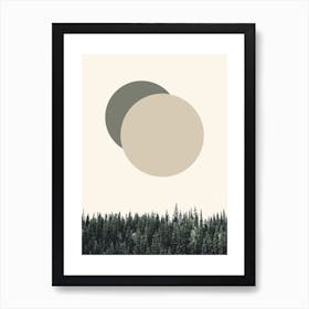 Nature Eclipse Forest Art Print
