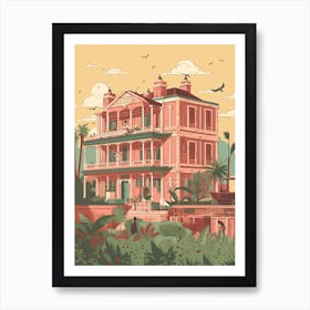 Lahore Pakistan Travel Illustration 2 Art Print